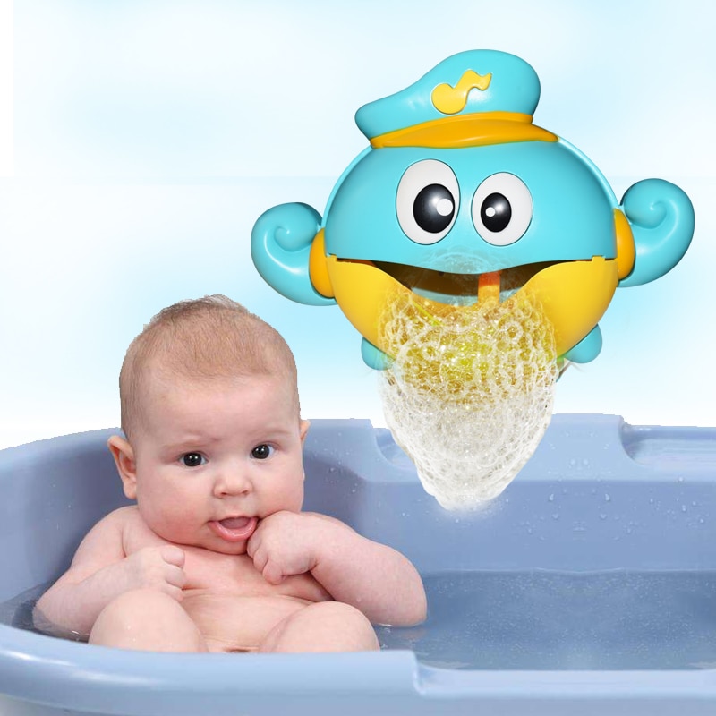 Bubble Crabs Baby Bath Toy Funny Toddler Bath Bubble Maker Pool Swimming Bathtub Soap Machine Toys for Children Gift